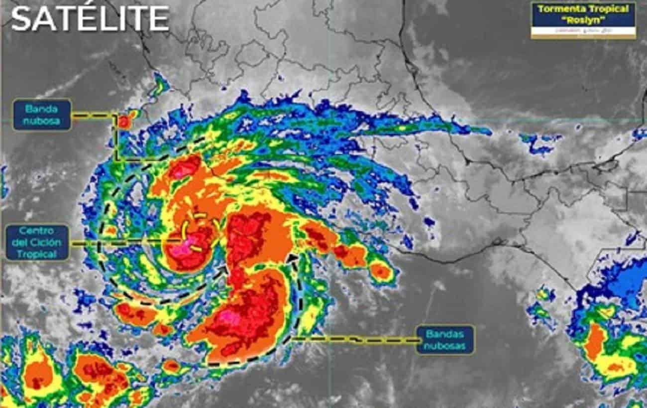 Tormenta Tropical Roslyn Huracan Categoria 2