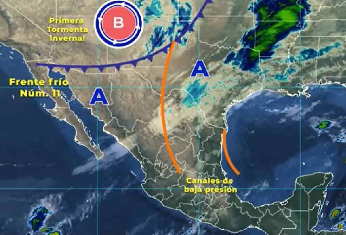 Primera Tormenta Invernal De La Temporata Norte Noreste De Mexico Frente Frio Numero 11