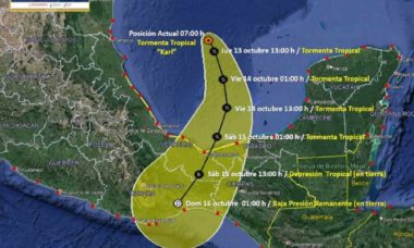 Tormenta Tropical Karl Ocasionara Lluvias Muy Fuertes En 6 Estados