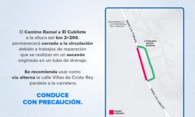 Por Reparaciones Tramo Del Ramal A El Cubilete Permanecera Cerrado