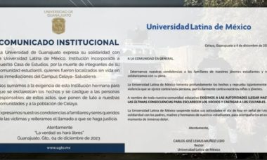 Comunicados Estudiantes Asesinados Celaya