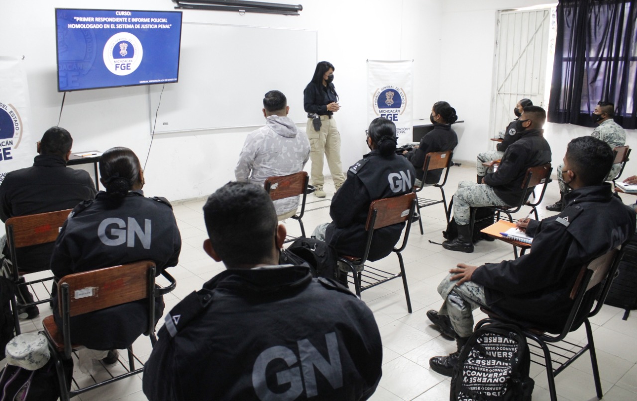 140322 Imparte Fge Capacitacic3b3n Sobre Informe Policial Homologado Y Actuacic3b3n Del Primer Respondiente A Elementos De La Guardia Nacional 1