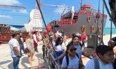 Premian A Alumnos De Isla Mujeres Con Paseo En Barco Pirata