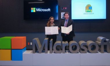 Pacta Mara Lezama Convenio Con Gigante Microsoft 696x402 1