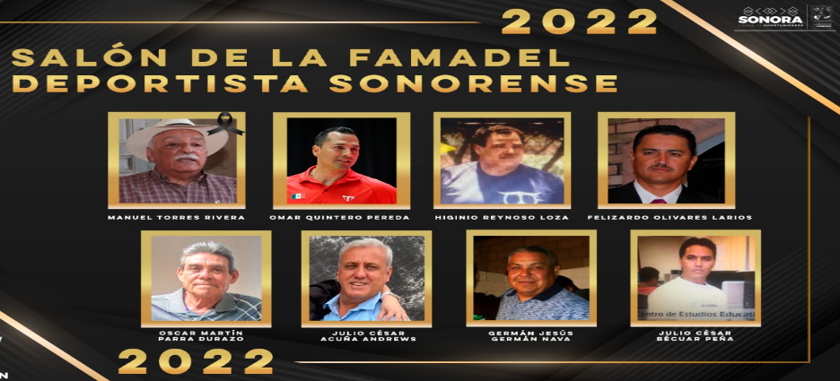 Queda Integrada Clase 2022 Del Salon De La Fama Del Deportista Sonorense