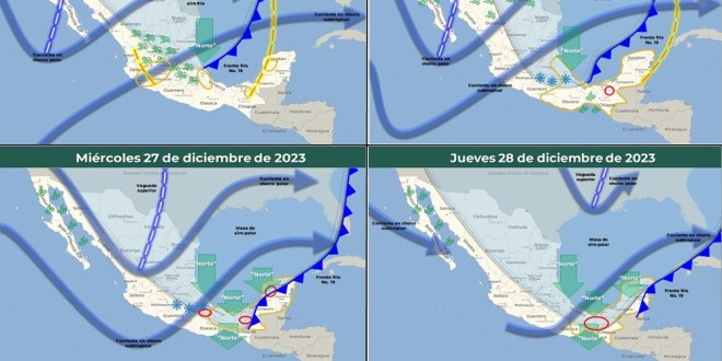 Frente Frio 25 Diciembre Temperturas