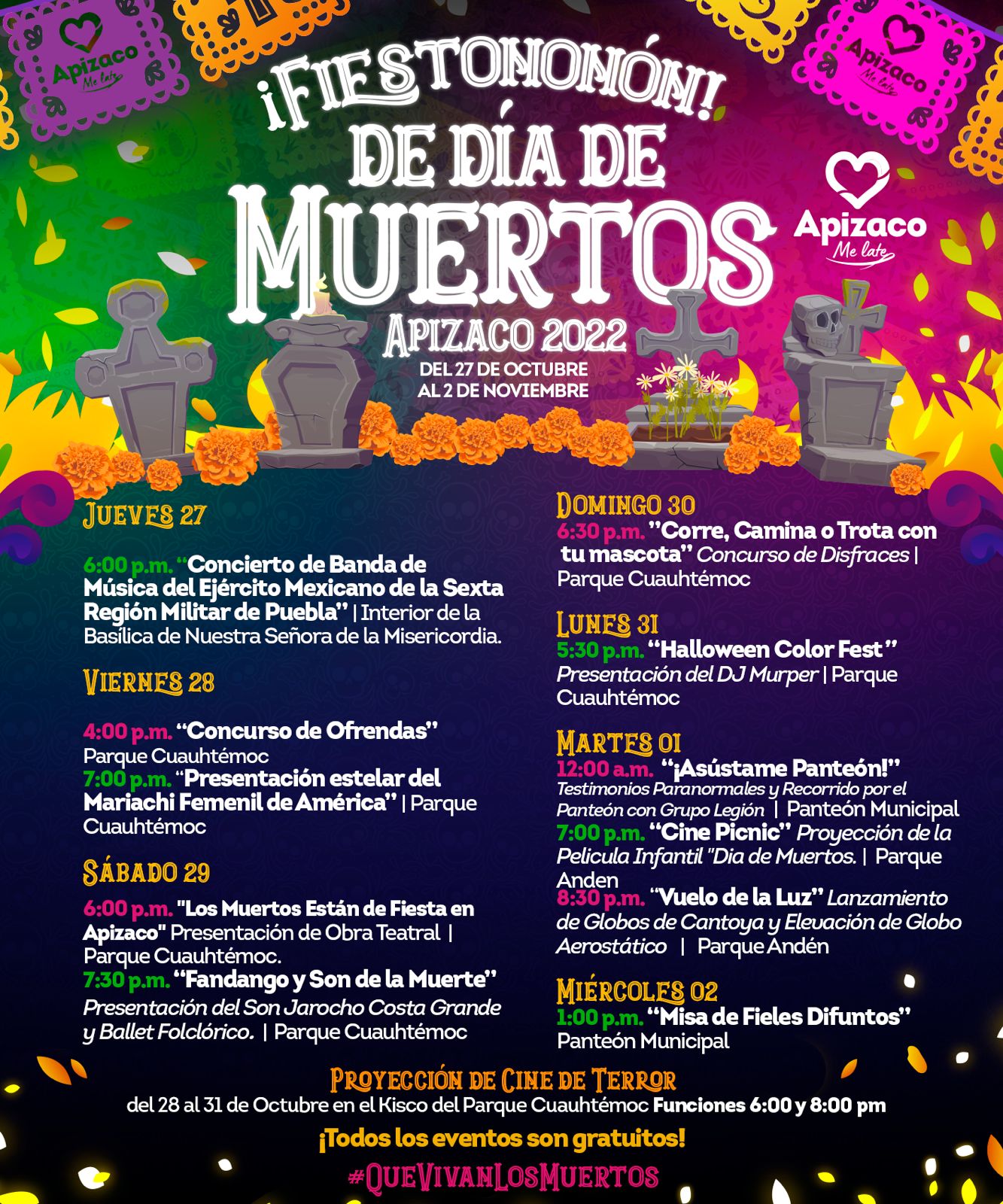 Fiestononón de Día de Muertos Apizaco 2022 - Tlaxcala - Tlaxcala