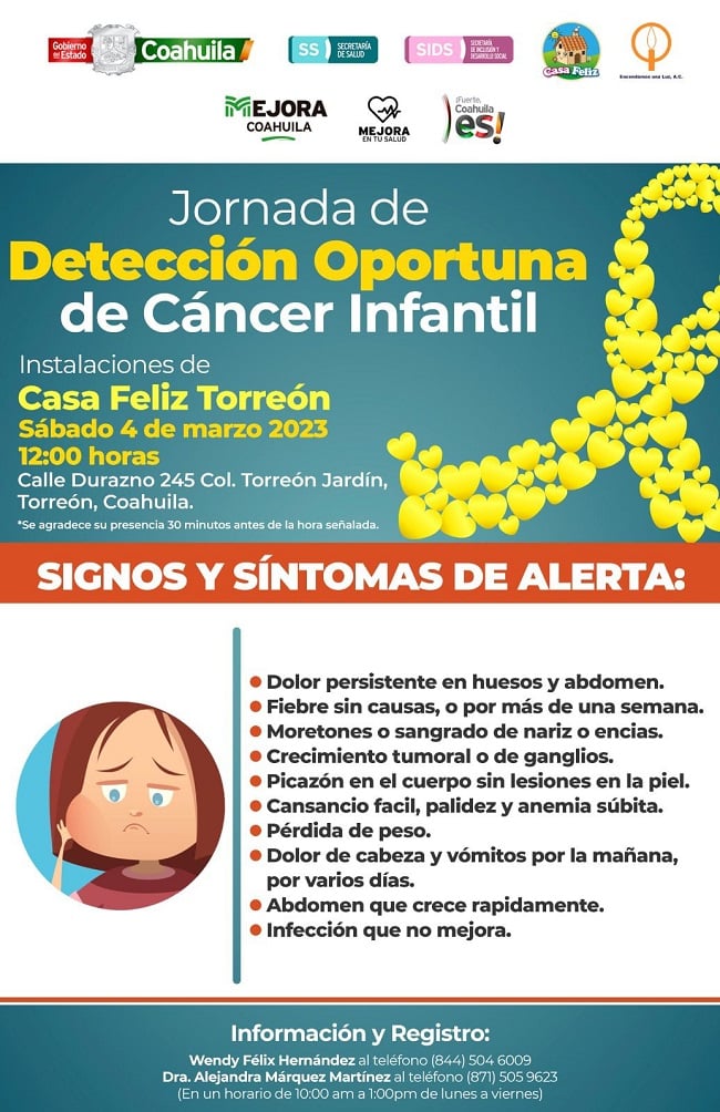 Detectaracc81 Salud Coahuila A Nincc83os Con Cacc81ncer96520