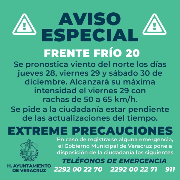 Aviso Frente Frio 20