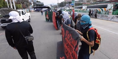 Normalistas block highway to demand justice for murdered activist