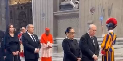 Rosa Icela Rodríguez represents Mexico at the funeral of Pope Francis