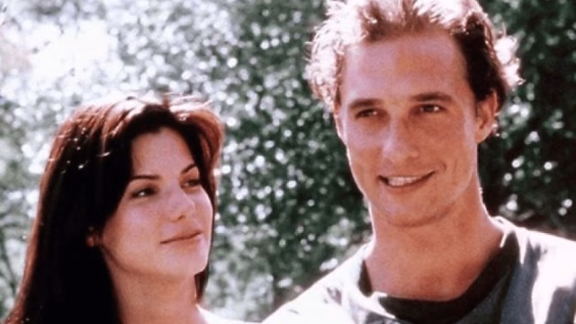 El romance oculto de Sandra Bullock y Matthew McConaughey que casi nadie conoce