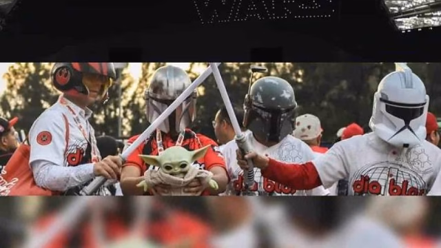Los Diablos Rojos celebran el poder de Star Wars en el diamante