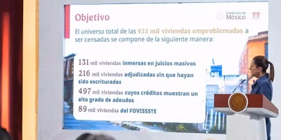 Mexico will regularize 933 thousand homes with national census and credit restructuring