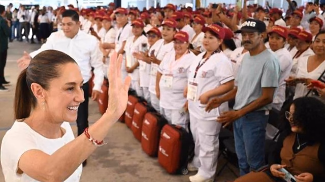 Sheinbaum defiende remesas mientras maestros y morenistas arman escándalo