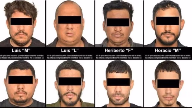 Ocho hombres enfrentan prisión por portar arsenal militar en Sinaloa