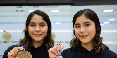 Mía and Lía Cueva shine with a bronze medal in Singapore 2025