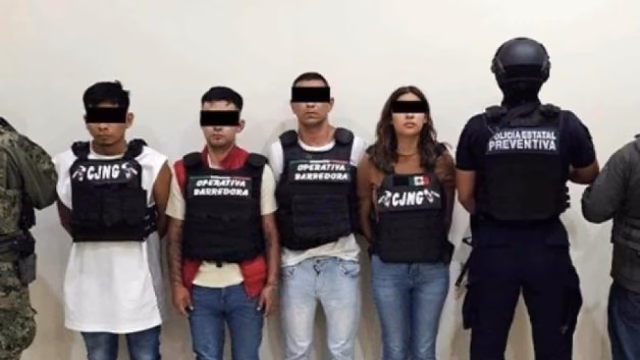 Seis presuntos criminales de La Barredora caen en Puebla