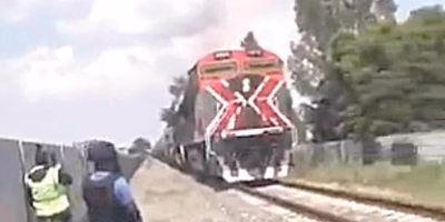 After nine days of blockade, the train in Irapuato is running again