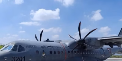 Military aircraft reports incident at Santa Lucía air base