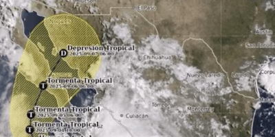 Ciclón Lorena se intensifica rumbo al noroeste de México