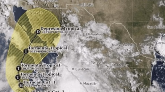 Ciclón Lorena se intensifica rumbo al noroeste de México