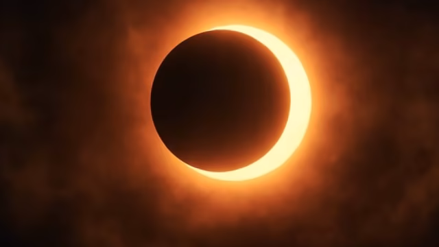 El eclipse solar parcial ilumina el hemisferio sur