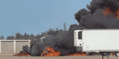 Explosión de pipa con diésel en Los Mochis deja conductor calcinado