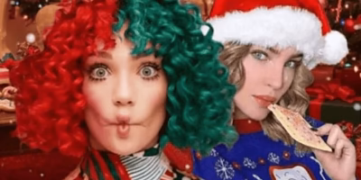 Belinda and Sia freeze Christmas with unexpected duet