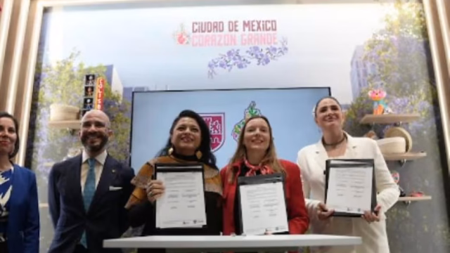 CDMX y España sellan alianza turística en FITUR