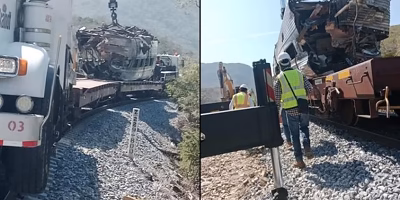 O trem desmontado em pedaços e a lenta busca por respostas