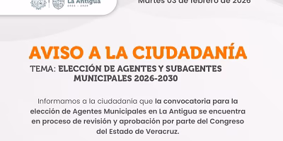 En revisión convocatoria para elección de Agentes y Subagentes Municipales 2026–2030