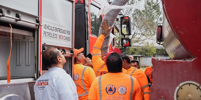 They reinforce operational training of Civil Protection and Firefighters in La Antigua