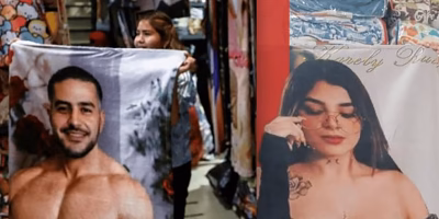 Harfuch and Karely Ruiz, the kings of the towel during Holy Week