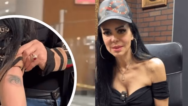 Maribel Guardia tatúa el ojo de Julián Figueroa como homenaje
