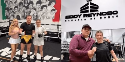 Samy Rivers treina com Canelo para a noite do Ano VI