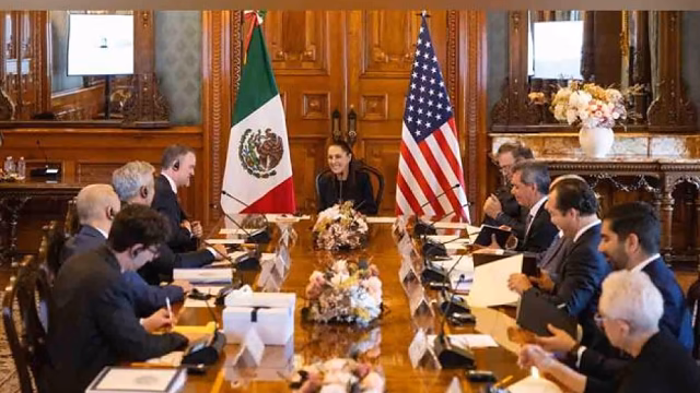 Sheinbaum recibe a delegación de EUA para revisar el T-MEC