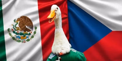 El pato Merlín enfrenta un impedimento para entrar al estadio