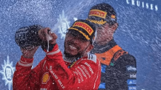 Hamilton rompe sequía y gana con Ferrari en España