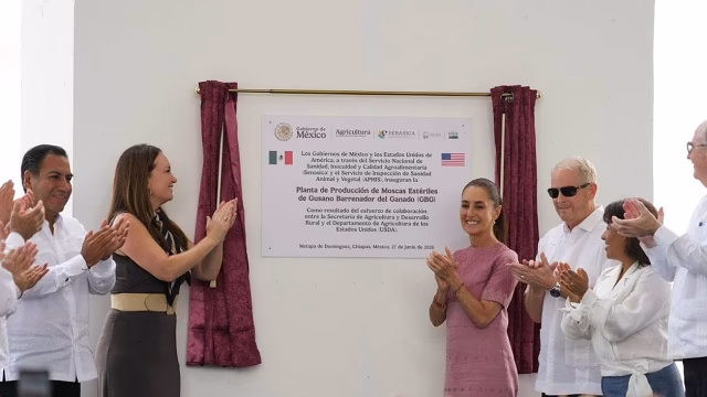 Mexico and the US inaugurate a binational sterile fly plant in Chiapas