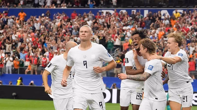 Noruega avanza a octavos con gol tardío de Haaland