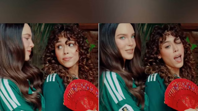 Belinda e Danna unem forças para apoiar o México contra a Inglaterra