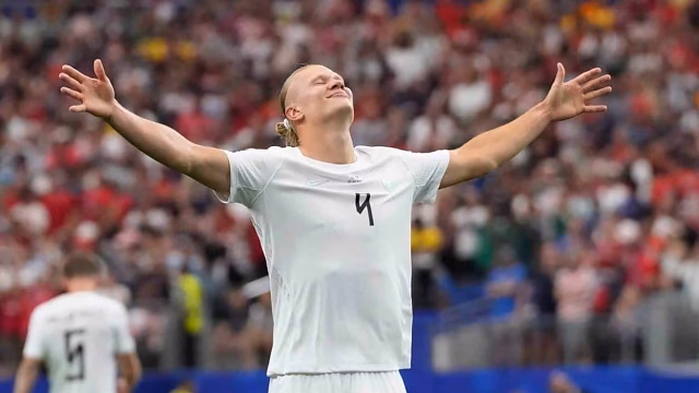 Haaland da a Noruega el primer triunfo de su historia en un Mundial