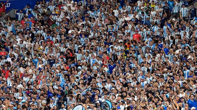 A cor da Argentina é a cor de Atlanta na semifinal da Copa do Mundo