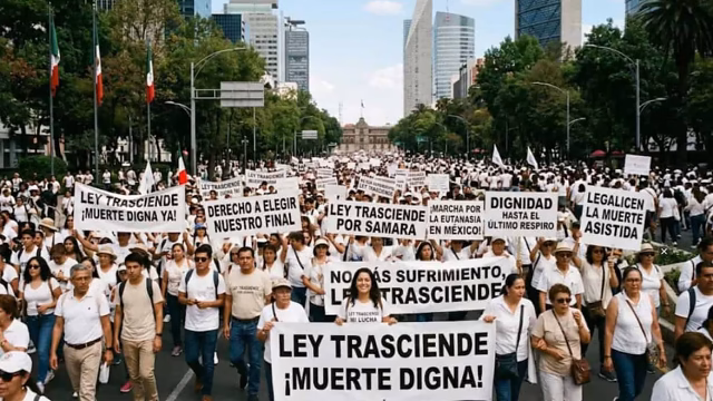 Marcha nacional por muerte digna en México el 28 de agosto