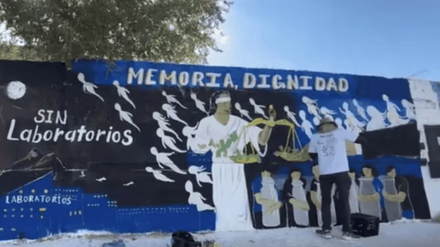 Mural demands justice for 386 people in Plenitude Crematorium