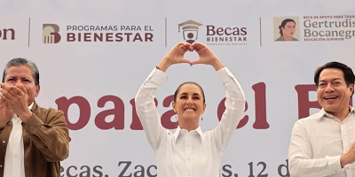 Sheinbaum kündigt Stipendien für alle Bildungsniveaus in Zacatecas an