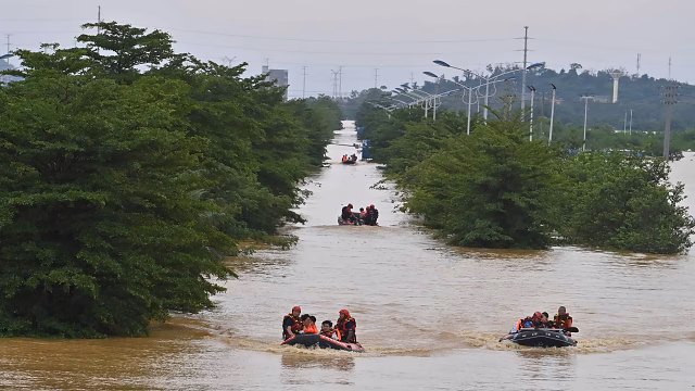 Der Sturm Maysak fordert in Guangxi, China, 39 Tote