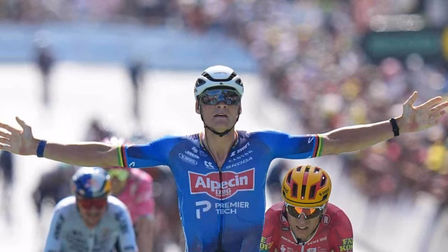 Van der Poel vence a 9ª etapa do Tour; Pogacar mantém sua liderança