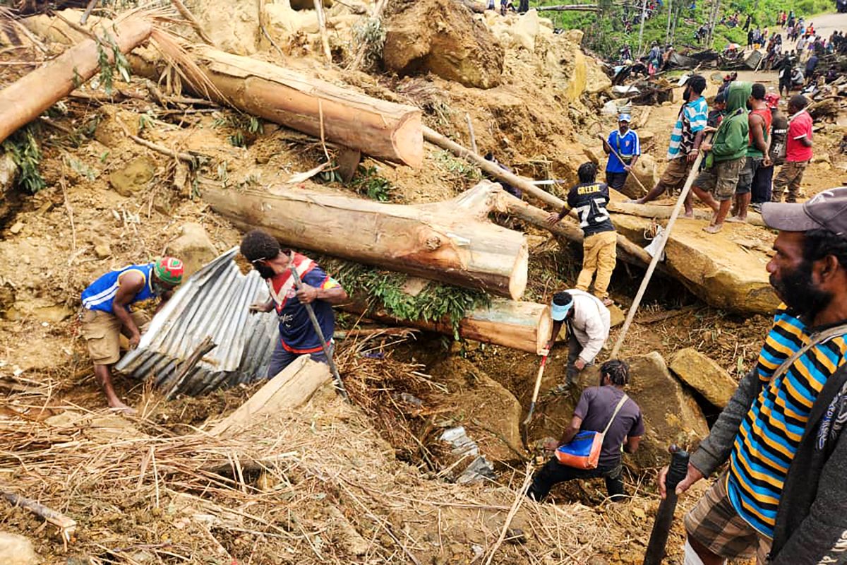 Papua Nueva Guinea Alud Atrapados 0